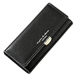 necessary clutch wallet pattern free [Große Kapazität] - Damen-Geldbörsen Lang hat 9* Kartenfächer, 1* Handytasche, 1* Münzfach, 4* Bargeldfach, Funktional und groß genug für Bargeld, Münzen, Schlüssel, Handy, Lippenstift. Die mehrstöckige Faltung ist so konzipiert, dass Sie Ihre Sachen gut organisiert halten und schnellen Zugriff auf das, was Sie brauchen