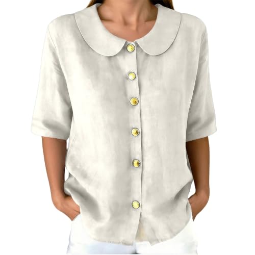 Chemise courte femme boutonnée idéale pour vos week-ends d'été