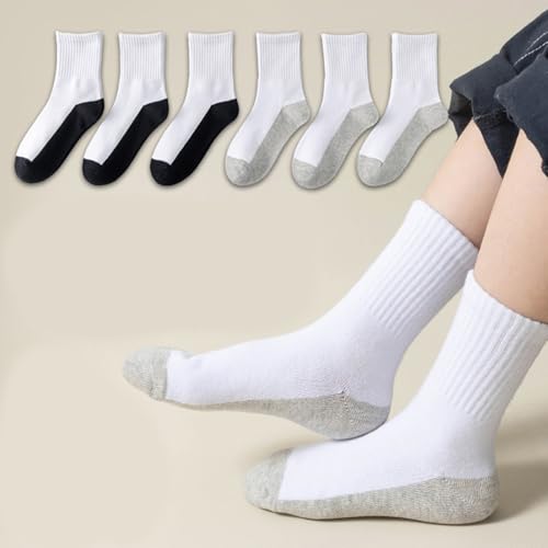 1 Pair Soft & Comfortable Cotton Boys' Socks for Ages 4~12+ Years Breathable Ankle Socks for School and Parties4