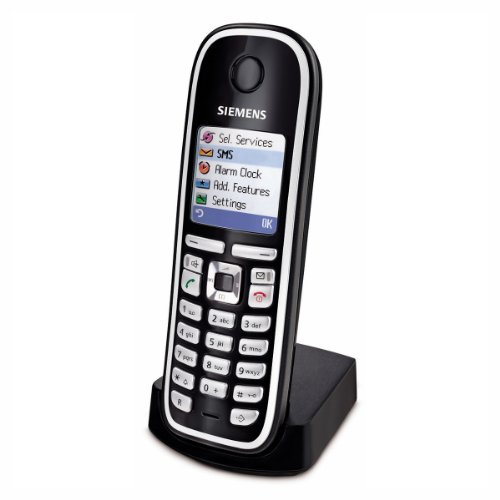 Siemens Gigaset C47H, 150 entradas, LCD, 0.004096 M, 128 x 128 Pixeles, a/b, Negro [importado de Reino Unido]