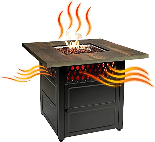 Dualheat By Endless Summer, The Harris, 38" Square Propane Gas Outdoor Fire Pit/Patio Heater #TOP1