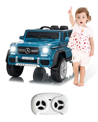 GigglyX Ride on Car, Licensed Mercedes-Benz Maybach 650, 24V Battery Powered Vehicle Toy w/ 2 Motors, Remote Control, 2 Speeds, Music,Storage, Truck, Electric Car for Kids Gift for Boys Girls -Black