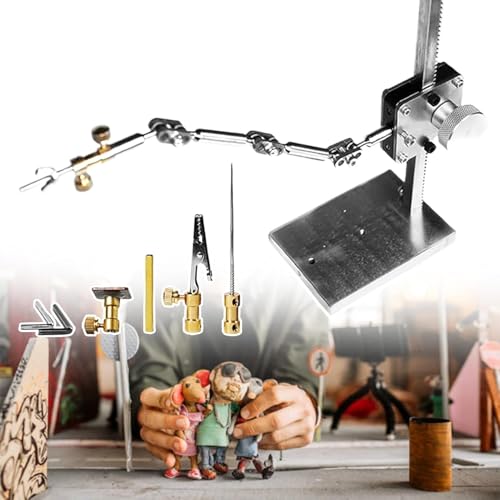 WLYPE Professional Stop Motion Animation Armature Rigging System with Stainless Steel Arm - Includes Connectors(5pcs)&25cm Arm Length,Animation Model Motion Rig - Max Payload 150-300g(H:16cm)