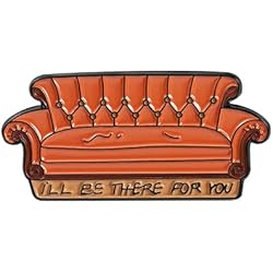 Broche de metal esmaltado inspirado en Sofa, diseño de amigos (sofá)
