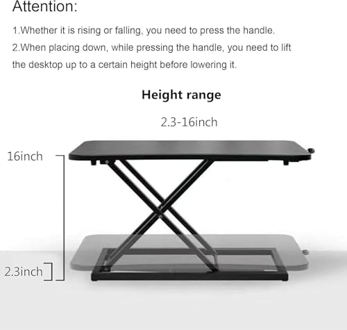 Raathionty FQD-01 23.6" Manual Spring-Lift Standing Desk Converter — view 6