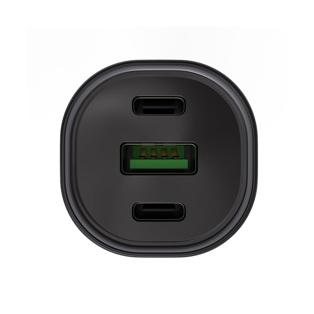 Coyote - Chargeur Allume-Cigare 3 Ports - 2 Ports USB-C et 1 Port USB-A - Compatible Tous Coyote et Smartphones