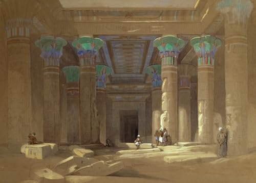Lienzo Tempio di Philae di David Roberts de 60x90cm ideal para regalo cultural