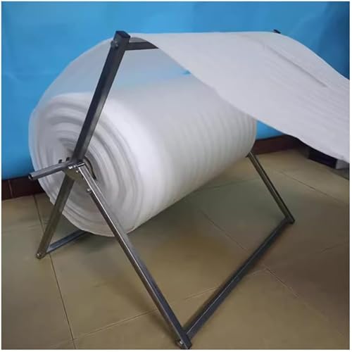 Foldable Bubble Foam Wrap Roll Dispenser, Steel, Manual Bubble Cushioning Wrap Foam Holder, Easy Film Replacement, for Packing, Moving and Shipping(100cm)
