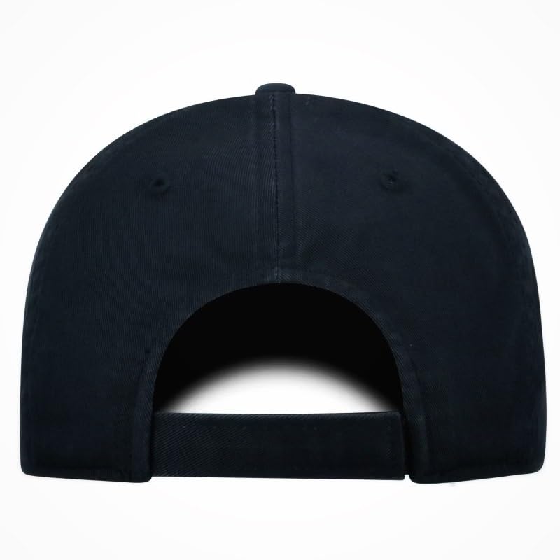 Gorra deportiva azul ajustable con logo bordado miniatura 6