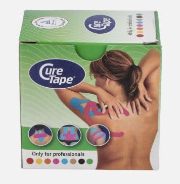 Bandage neuromusculaire vert Cure Tape 5m x 5cm bande de kinésiologie 200g
