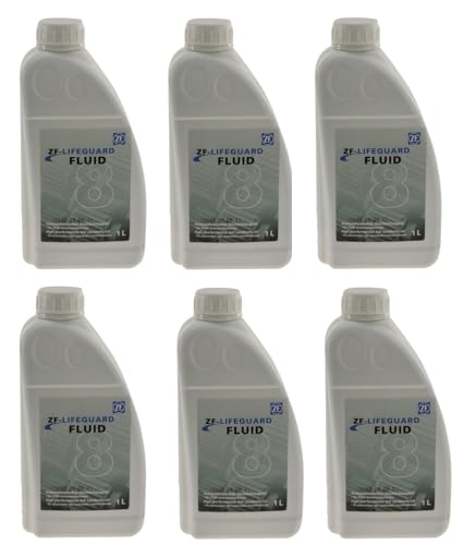For Audi BMW Jaguar Land Rover Set of 6 Liters Auto Trans Fluid ZF LIFEGUARD 8