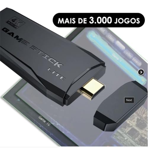 Vídeo Game Stick Retro Controle Sem Fio HDMI 3500 Jogos