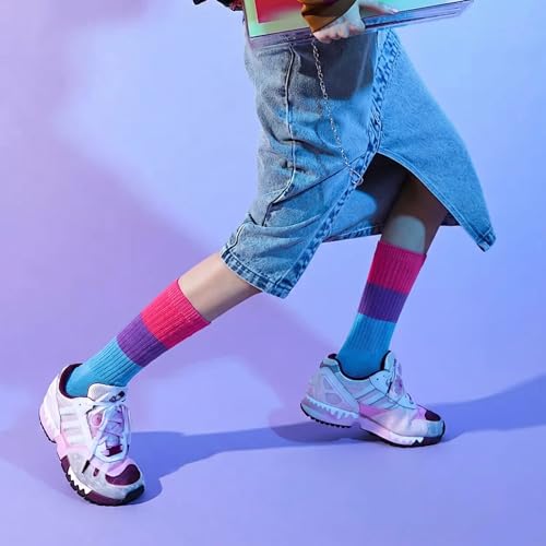Image of Gvhntk Slouch Socks Women 80s 90s Scrunch Socks Extra Long Slouchy Sock Knee High Sock