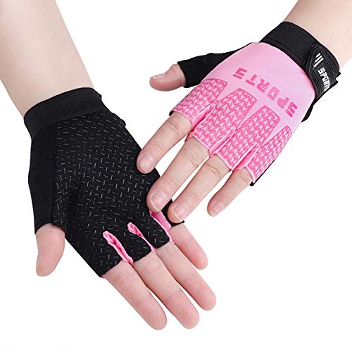 Keleily Childrens Sports Protective Gloves,1Pair Half Finger Bike Gloves Gel Padded,Kids Cycling Gloves,Girls Boys Biking Gloves Kids Fingerless Sport Fitness Gloves Outdoor Sports Gloves - Image 9