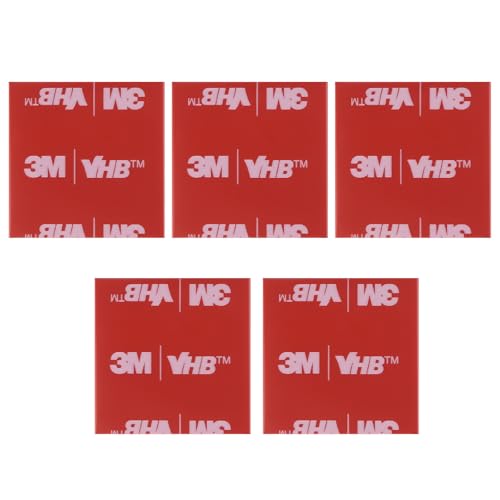 Admygo 5 Pièces Double Face Extra Fort, Ruban Adhésif Double Face, avec la Technologie avancée, Adhésif de montage pour intérieur & extérieur, 30mmx30mm