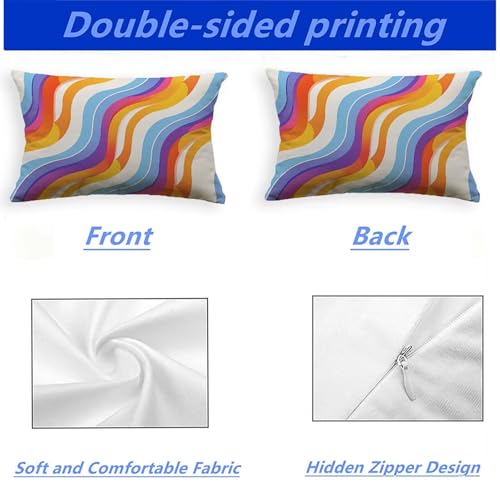Housse de coussin 70x90 rectangulaire avec fermeture eclair invisible en velours - 4
