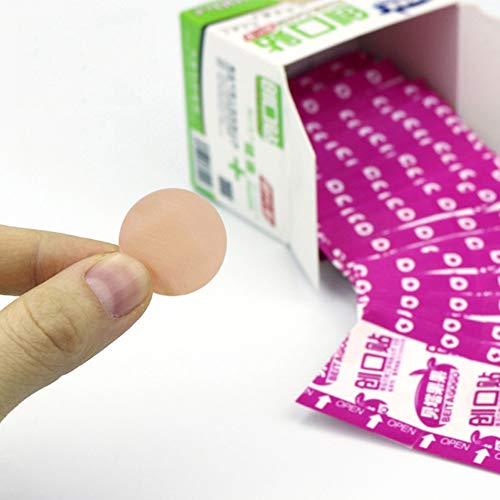 Ewindon Mini Round Small Band-aid Invisible Waterproof Wound Patch PE Breathable Hemostatic Stickers