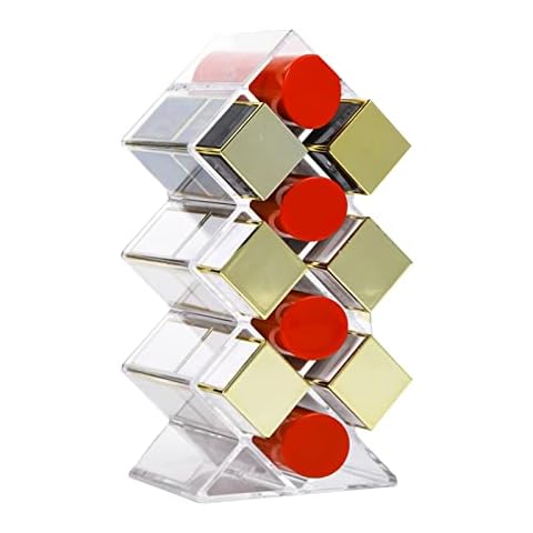 10 Grids Acrylic Makeup Organizer Lipsticks Holder Lip Gloss Display Stand Shelf Acrylic Makeup Organizers And Storage Black Cover