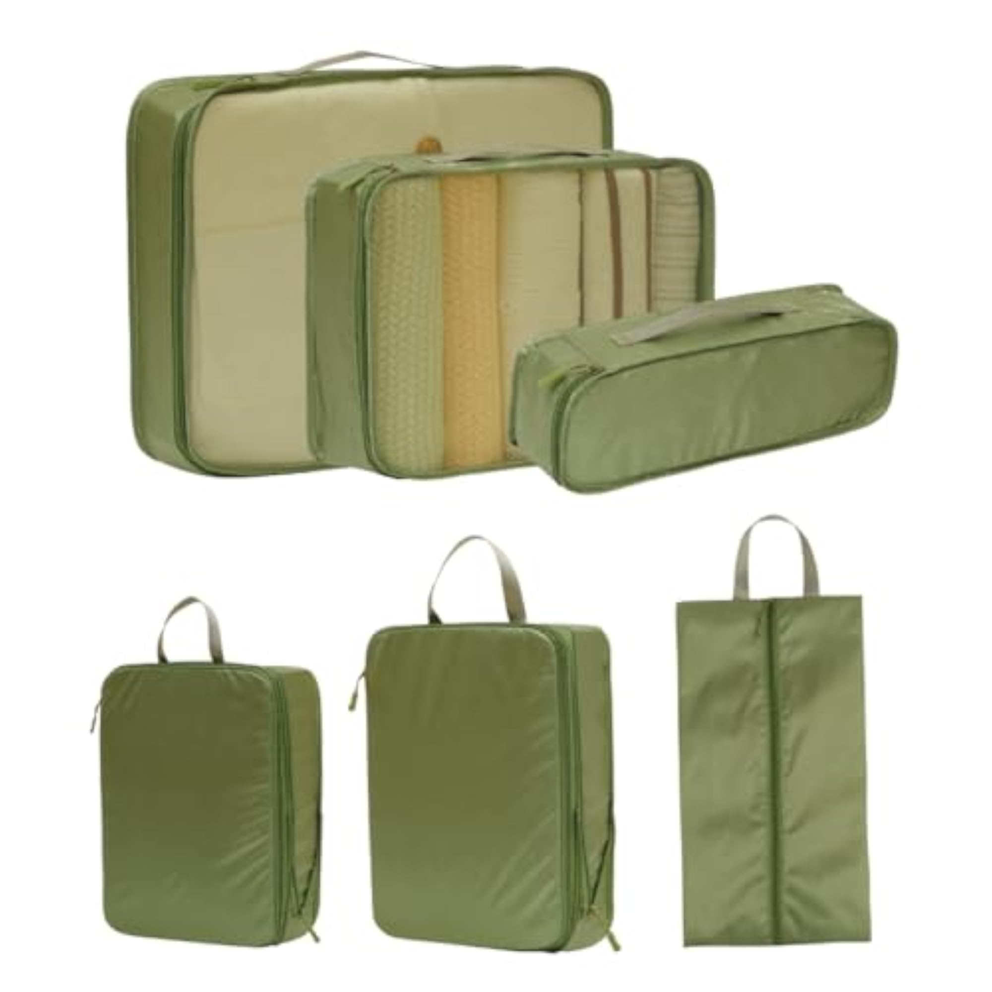 6 Pcs Set Packing Cubes for Travel Organizer Bags