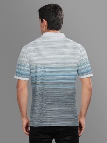 Image of BULLMER Trendy Colour-Block /Graphic Printed Collar /Polo Neck Tshirt for Men