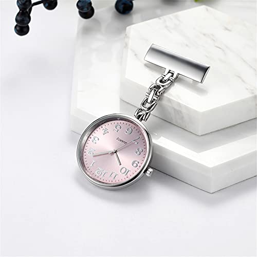 1-3 stuks verpleegsterhorloge zusterhorloge met grote wijzerplaat om aan te steken met stethoscoop revers zakken badge… - Image 3