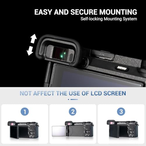 MOSTOS ; Brings Superior EP17 - Protector de Ocular para Visor de Cámara Compatible con Sony Alpha A6500 A6400 A6600 miniatura 2