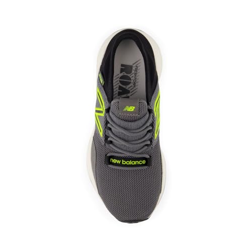 Image of New Balance Kid's Fresh Foam Roav V1 Lace-Up Running Shoe, Castlerock Pfp /Black, 1 Little Kid