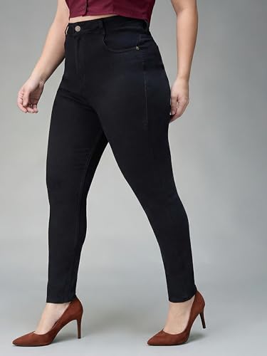 Image of Miss Chase A+ Women's Bootcut High Rise Regular Length Stretchable Denim Jeans