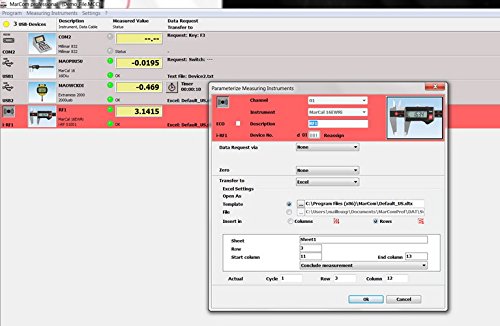 Mahr Federal 4102212 Marcom Professional 5.0 Software, 127 USB, 32 Wireless, 2-RS-232 COM