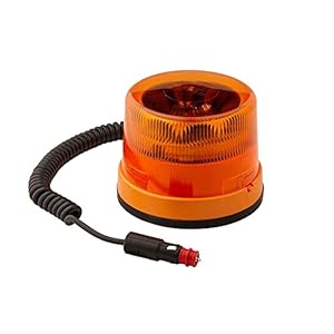 HELLA 2XD 012 972-021 LED-Flitslamp – KL 7000 – 12/24V – Geel – Opbouw/Magneetbevestiging – Kabel: 600mm – Stekker: DIN…