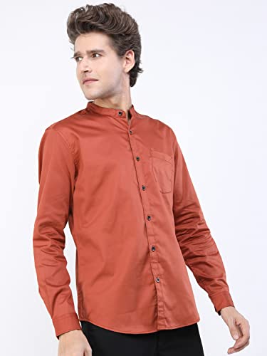 Image of KETCH Men Slim Fit Solid Full Sleeve Shirt