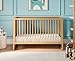 Nurture& The Crib - Baby, Toddler Convertible Crib | Sustainable Non-Toxic Materials | 3 Adjustable Heights - Grows with Your Baby (Toddler Guardrail NOT Included) (All Natural)