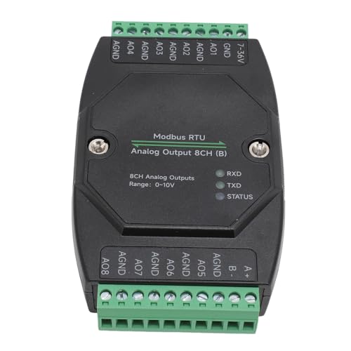 Módulo de Salida Analógica de 12 Canales con Conversión de DA de 2 Bits e Interfaz Industrial RS485 para Aplicaciones DC 7-36V