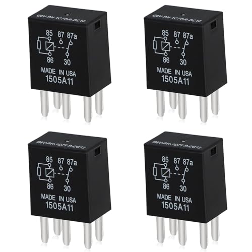 EVRBUL 4PCS 5pin Multi Purpose Relays Wiring Relay Compatible with Chevrolet Buick Pontiac Oldsmobile Cadillac GMC Power Relay Replace# G8V-RH-1C7T-R-DC12 13500126 19116058 by EVRBUL - Used condition - US$13.58