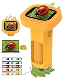 Molteplici scenari, un solo dispositivo – Leggero, resistente e portatile, questo microscopio portatile può essere utilizzato come un microscopio portatile per bambini, perfetto per passeggiate nella natura in giardino, progetti scolastici, gite scolastiche e serate STEM in famiglia — ampliando l'esplorazione oltre la scrivania.