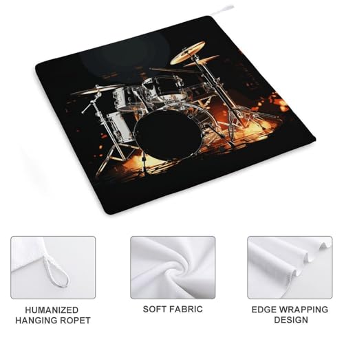 Serviettes microfibre de cuisine anti peluche avec attache pour robot batteur