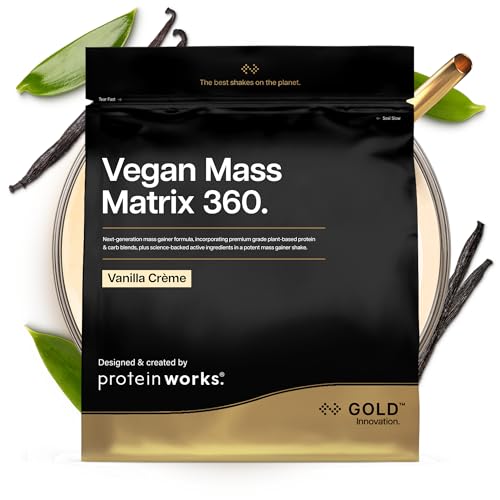 Vegan Mass Gainer Extreme | Vanillecreme | Kalorienreicher & Proteinreicher Pulver-Shake | Kohlenhydratreicher Weight Gainer | THE PROTEIN WORKS | 1kg