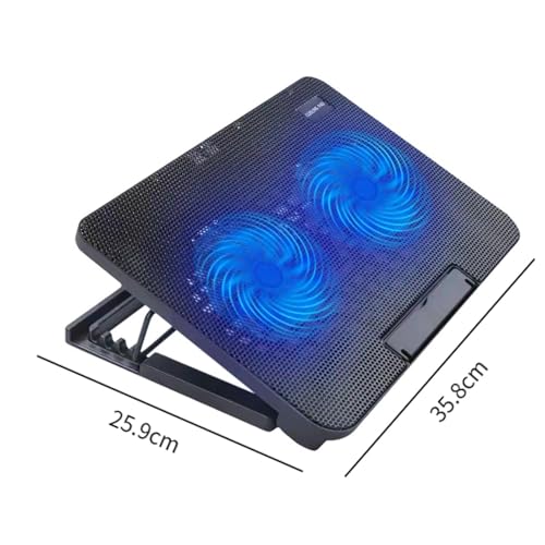 Base para Laptop con 2 Ventiladores y Puertos USB miniatura 5