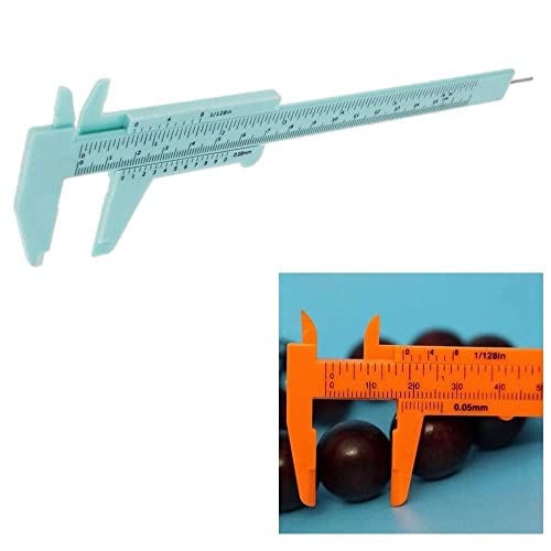 Calibrador Vernier Plástico Mini Doble Escala miniatura 5