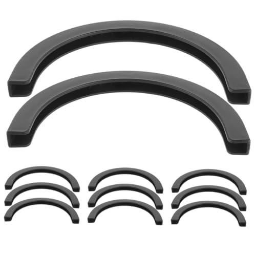 BESPORTBLE 12 Piezas Parachoques de monopatín Correa Protectora de patineta Tabla de Skate Cubierta anticolisión para Skate Protector de Borde de Skate Parachoques de Longboard Banda Black