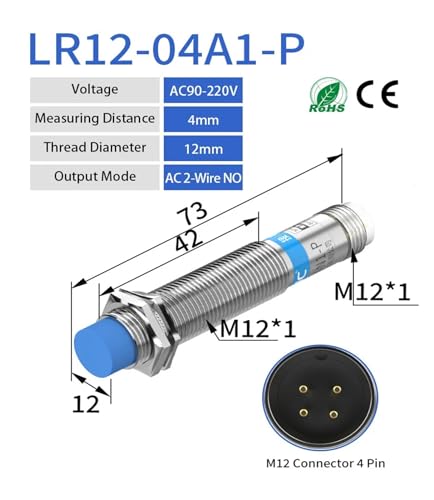 Sensor interruptor proximidad M12 para sustitucion de finales de carrera 2
