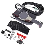 TEKKOAUTO Caja de control remoto fuera de borda de repuesto para Yamaha 703 Series 10 pines 16 pies cable lateral cordón de emergencia de 2 tiempos 703-48205-16