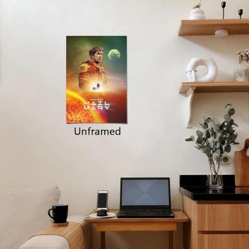 LPAIWXY Project Hail Mary Poster For Fans Kids Room Bedroom Wall Decor-Movie Project Hail Mary Posters Canvas Prints Picture For Teen Boy Girls Gifts
