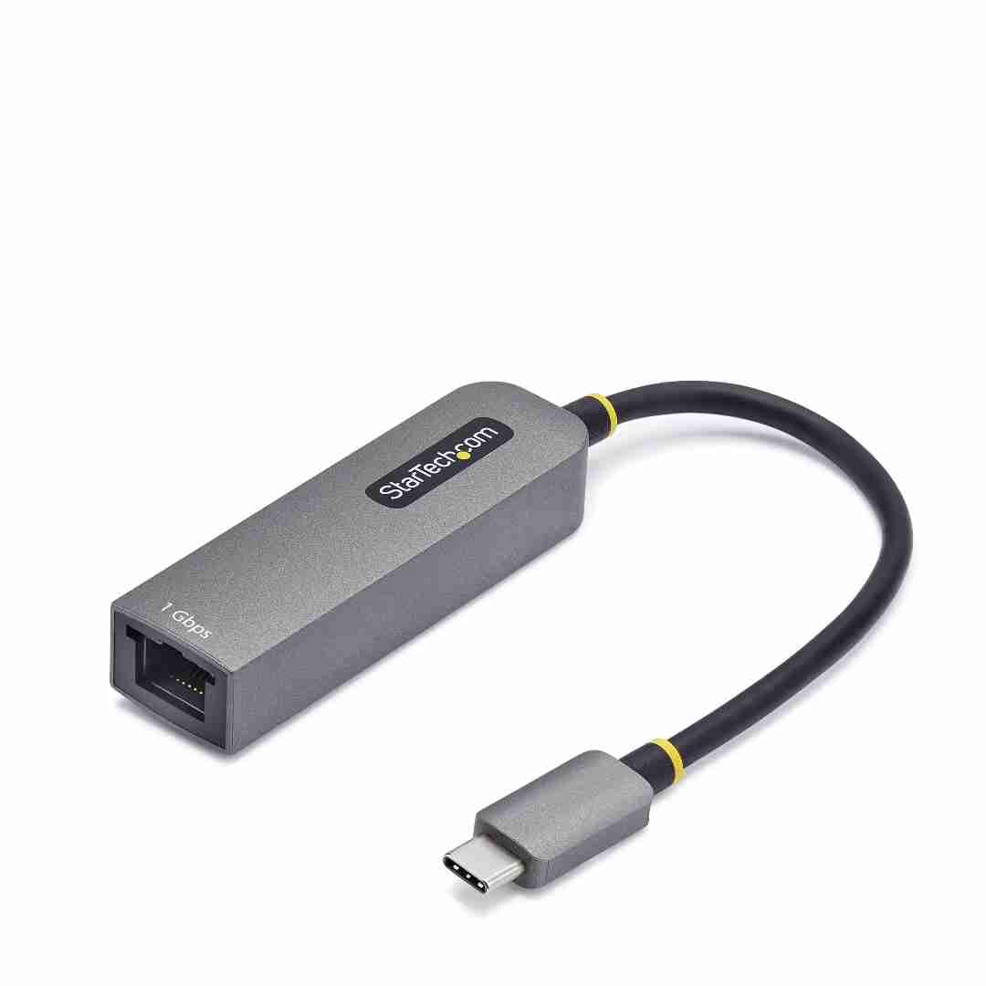 StarTech 1GbE USB C Ethernet Adapter, 100W PD, USB-C auf Lan-RJ45 Netzwerkadapter, NIC, Thunderbolt Kompatibel
