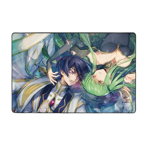 カーペット コードギアス ルルーシュ C.C. マット ラグ フランネルラグ 滑り止めカーペット 柔らか ラグマット ふわっと手触り 洗え 4季 床暖房 引越しプレゼント 絨毯 100*150cm