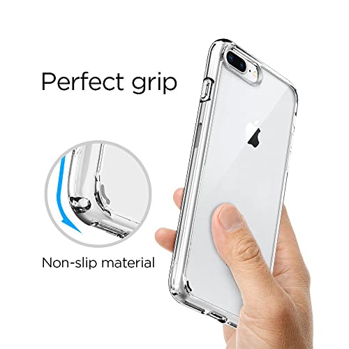 Image of WOW IMAGINE Crystal Clear Transparent Back Case Cover for Apple iPhone 7 Plus | 8 Plus | Full Device & Camera Protection Shockproof TPU | Flexible Silicone Back Cover Case - Transparent