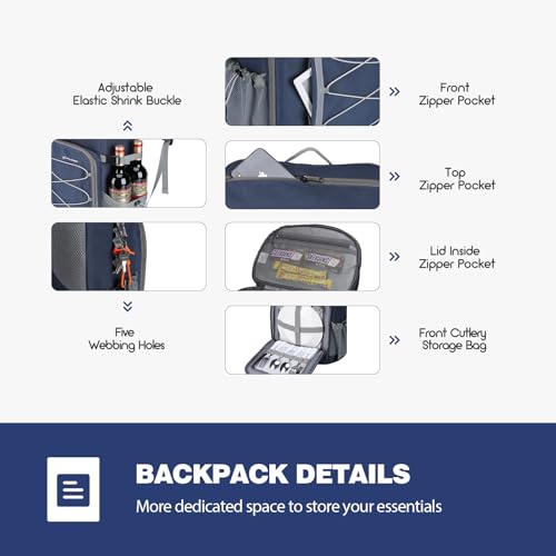 Image of Maelstrom Cooler Backpack - 35 /50 Can Insulated Soft Cooler Lunch Bag for Camping, Beach, Hiking & Shopping