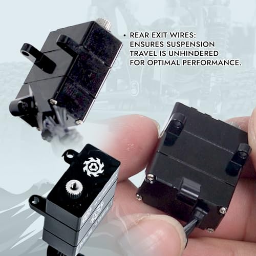 Image of Helidirect TORQ Direct Mount Servo High Torque Servo for FURITEK FX118, CR18P 2024, HobbyPlus ARKTOS 6x6, HPI Venture 18 - Remote Control Car, RC Car, 1 /18 RC Crawler Electronics (with Servo Horn)
