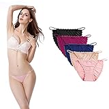 Tagless-Design: Bedrucktes Etikett auf der Vorderseite für tagfreien Komfort. Sie hinterlassen keine Panty Lines, egal welches Outfit du trägst, perfekt für Damen. Keine hochlaufende Unterhose mit Baumwoll-Schritt für Schweißableitung - atmungsaktiv und gesund.