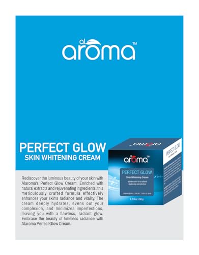 Image of Alaroma Leafs Perfect Glow Skin Whitening Cream, Skin Whitening Effect, Radiant Glow, All Skin Types, 50GM